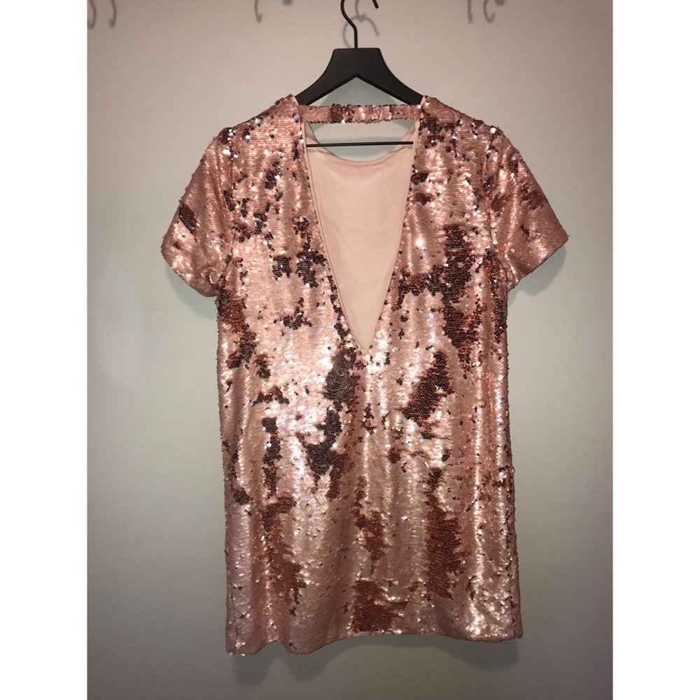 Rose Gold Sequin Dress
